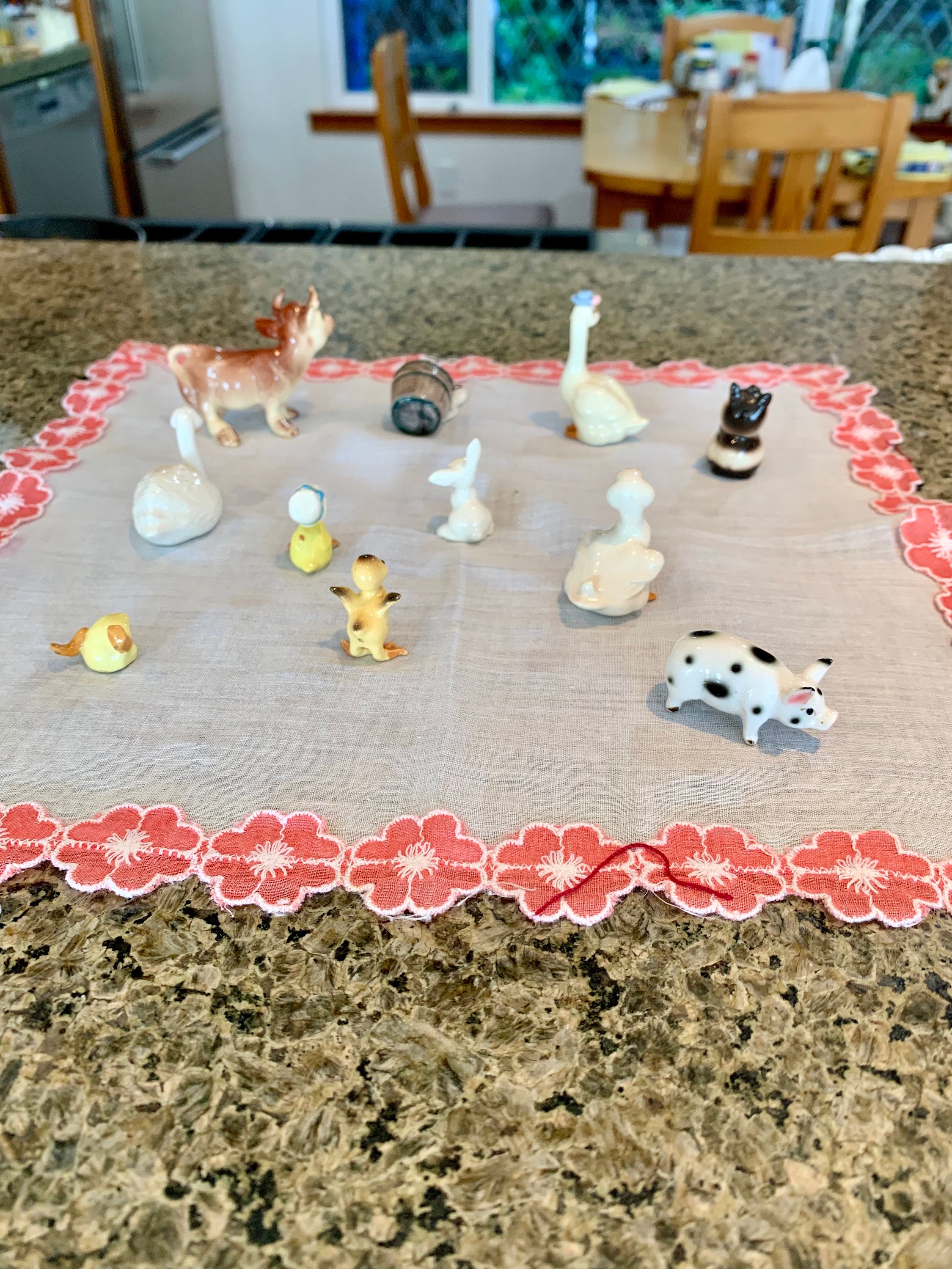 Vintage Hagen Renaker Lot of 11 Vintage Farm Animals Hagen Renaker