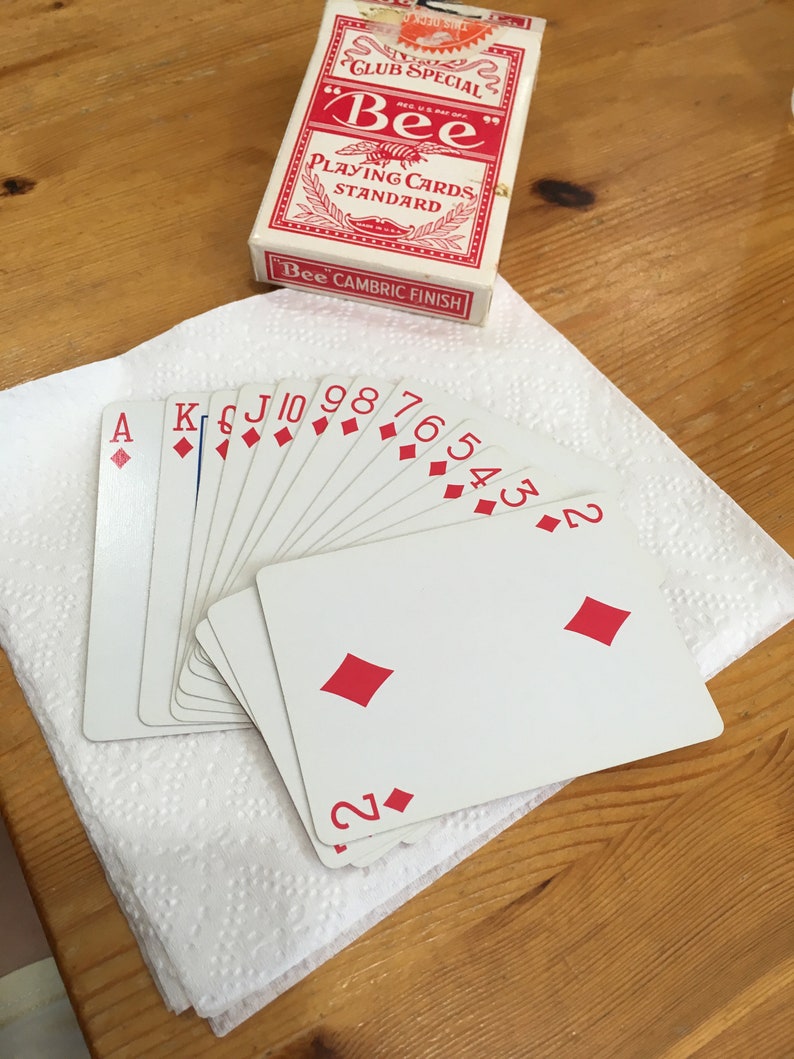 Harrahs Casino Playing Cards Original Signature On Flap Bee Etsy UK