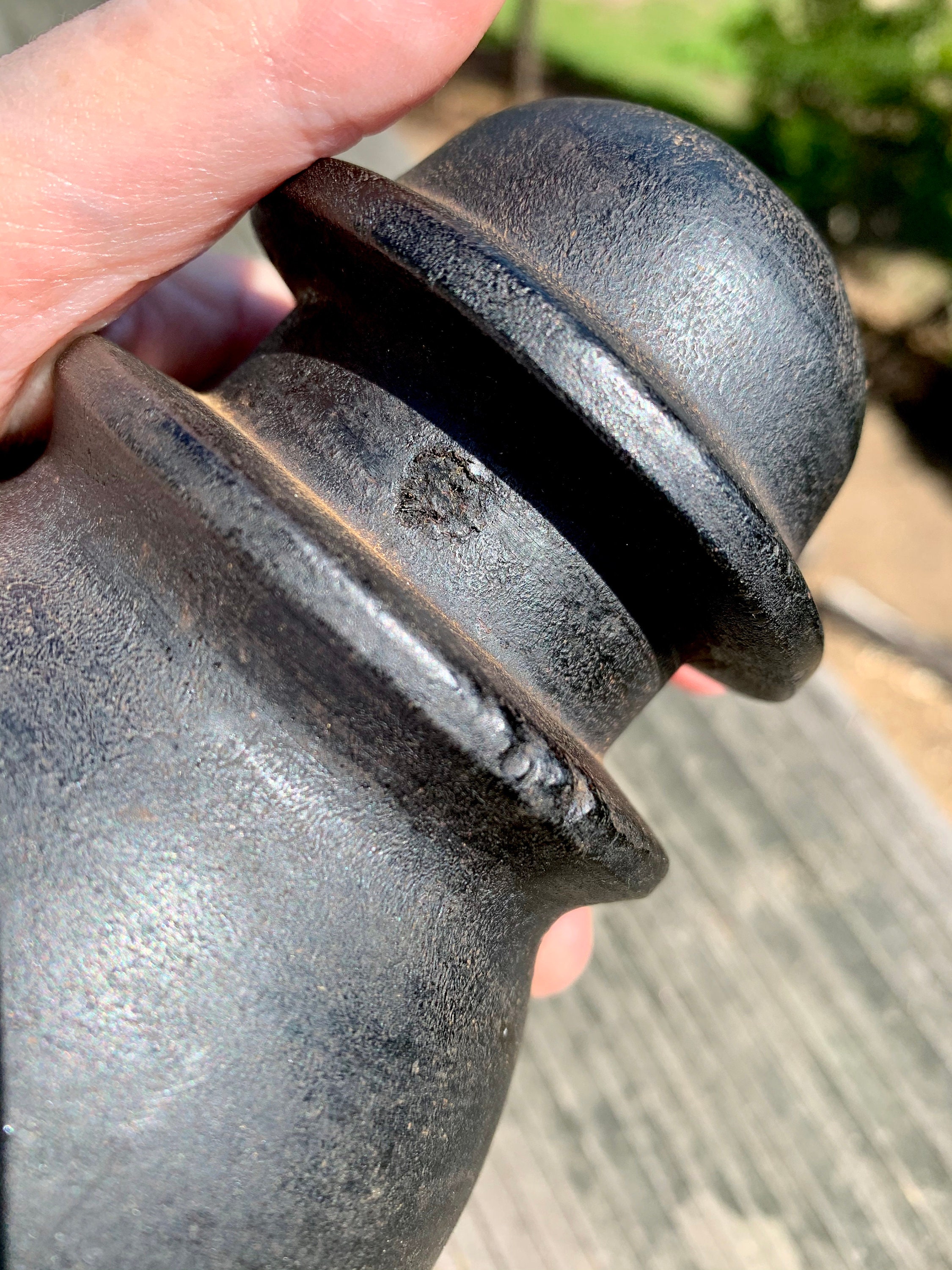 Vintage Wooden Insulator Round Dome Antique Wood Insulator Tar Etsy