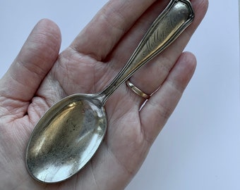 Antique Shreve Sterling Silver Spoon Monogram Molly Ann Shreve Co. Sterling Silver Children's Spoon