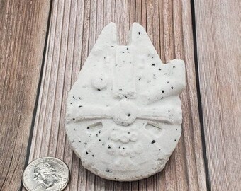 Sandalwood Vanilla nerd bath bombs, unique self care gift for all, handmade geek gifts, vegan sensitive skin bath bomb, Millennium Falcon