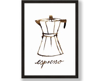 Kunstdruck "Espresso" | DIN A4 Größe