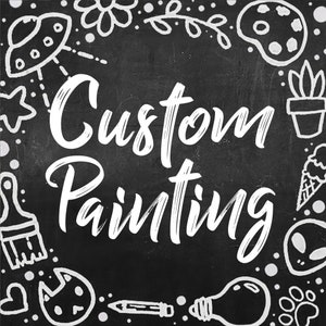 Custom Acrylic Painting / Canvas Painting / Pet Portrait / Hand Painted Original Art / Wedding Gift / Pet Memorial / Anniversary Painting