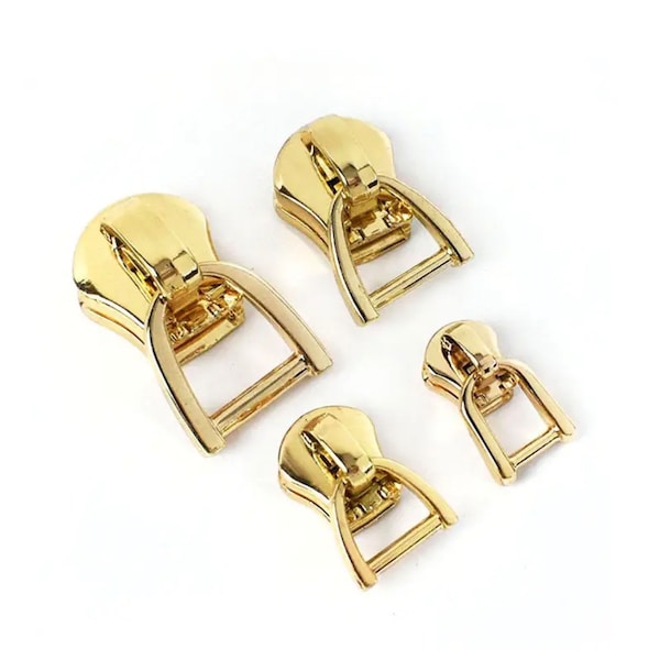 Size #8 gold zipper slider