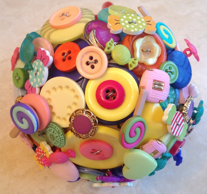 sweets button alternative keepsake BridalBridesmaid Bouquet Lollipop
