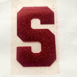 Varsity Letter Iron-On: DIY Senior Outfit, Cotton & Polyester