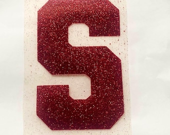 Varsity Letter Iron-On: DIY Senior Outfit, Cotton & Polyester