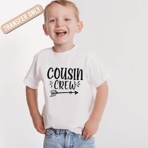 Cousin Crew Iron On/ Letter Iron on / Iron on / Heat Transfer