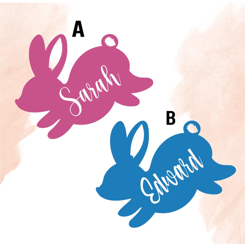 Personalized Bunny Iron on Transfer Easter Iron on Easter Etsy