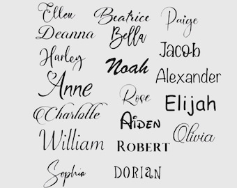 Custom Name Iron On Decal - DIY T-Shirt Vinyl Transfer