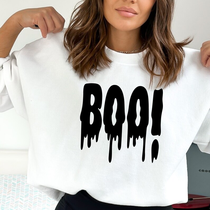 Halloween Iron on Transfer, Spooky Boo Design - Etsy