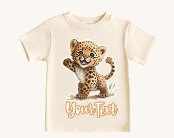 Leopard Iron-on Transfer: Custom Animal Design, Ready to Press