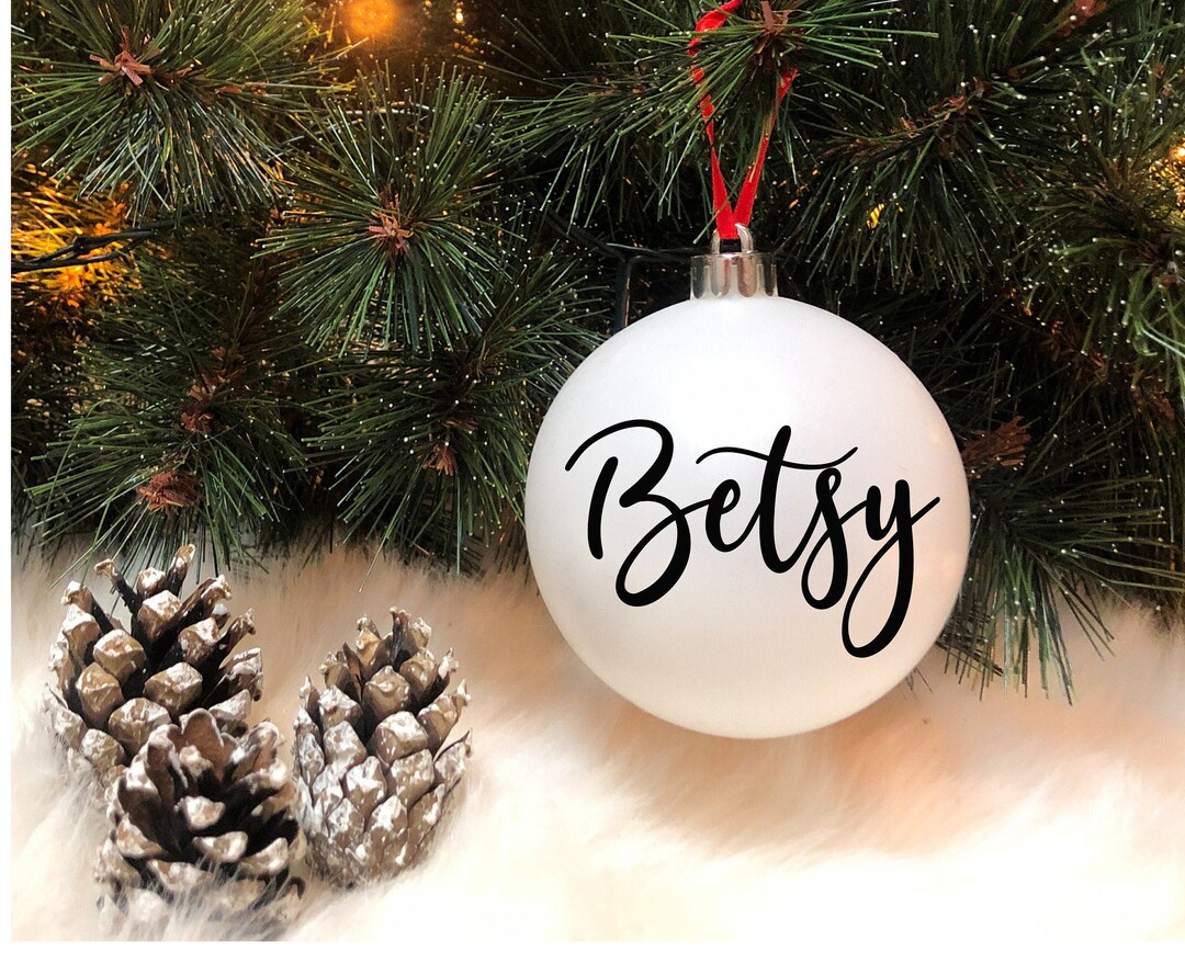 DIY Christmas Baubles/ Name Decal/ Personalized Name Decal for Baubles