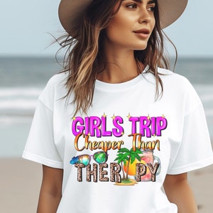 Girl Trip Iron on Transfer Shirt Vacation Friends Get Away Matching Shirt Besties Travel Iron on Transfer Decal Ready to press.