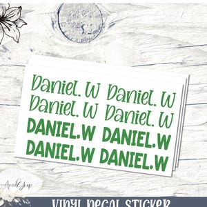 Name Decal Sticker , Vinyl Decal  Name Sheet, Custom Name Decals, Back to School Labels, School Label Decals, Name Stickers,