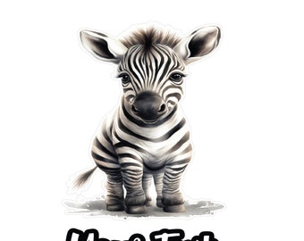 Custom Zebra Iron on Transfer, Animal Decal