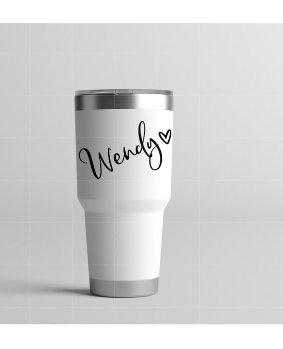 Custom Decal For Yeti Cup/Yeti Name Vinyl Decal/ Name decal for Yeti