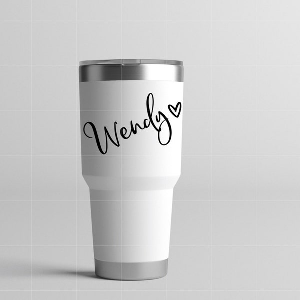 Custom Decal For Yeti Cup/Yeti Name Vinyl Decal/ Name decal for Yeti