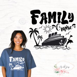Family Cruise Iron on Transfer Cruise Shirts Heat Transfer Family Vacation Iron on Vinyl Gift for Family Trip Matching Shirt