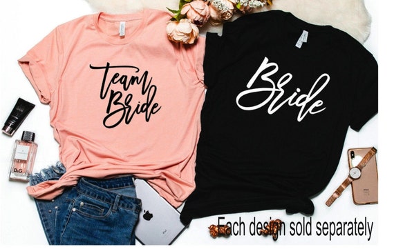 Iron on Bride / Team Bride Iron on / Wedding Party/ Bachelorette Party/ DIY  T-shirt - Etsy Australia