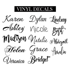 Custom Vinyl Decal Personalized Decal Sticker Car Decal Vinyl Name Label name Sticker Custom Vinyl