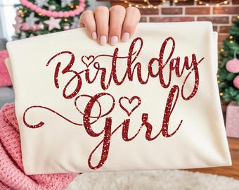 Birthday Girl Iron-On Decal, DIY Birthday Shirts