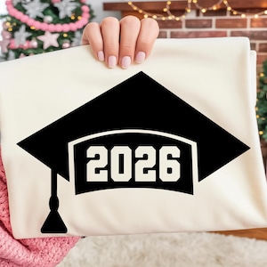 2026 Graduation Glitter Iron-On Decal, Heat Transfer Vinyl