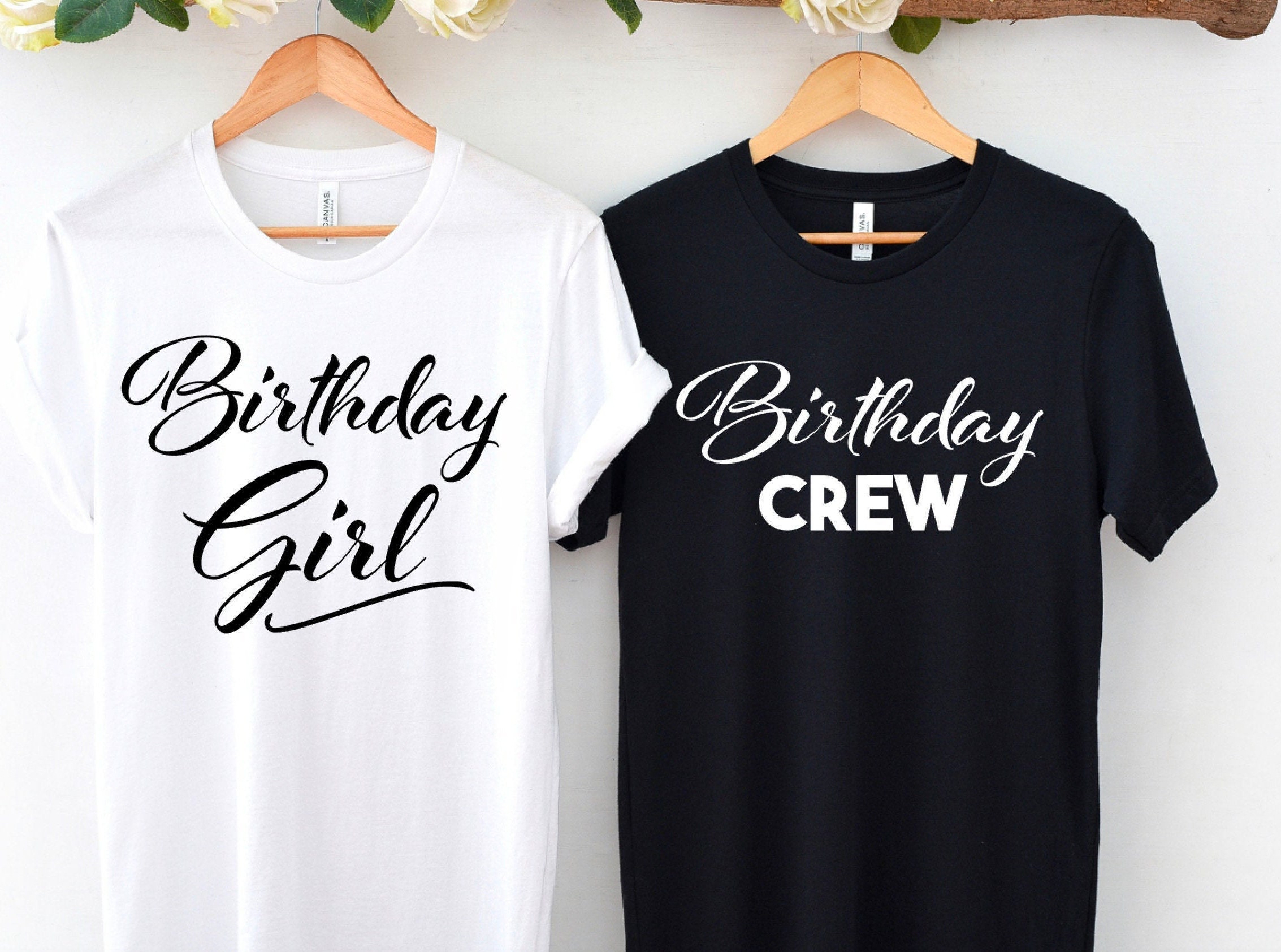 Birthday Girl Iron On/birthday Crew/ Birthday Party Shirt/ Etsy