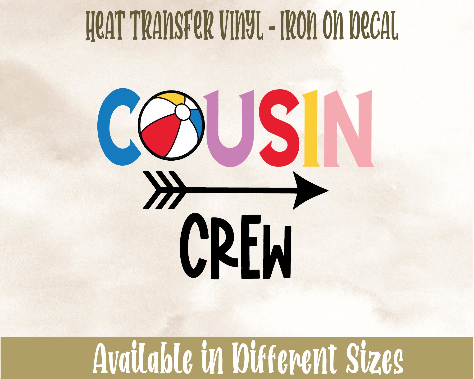Cousin Crew Iron On/ Cousin Shirts 