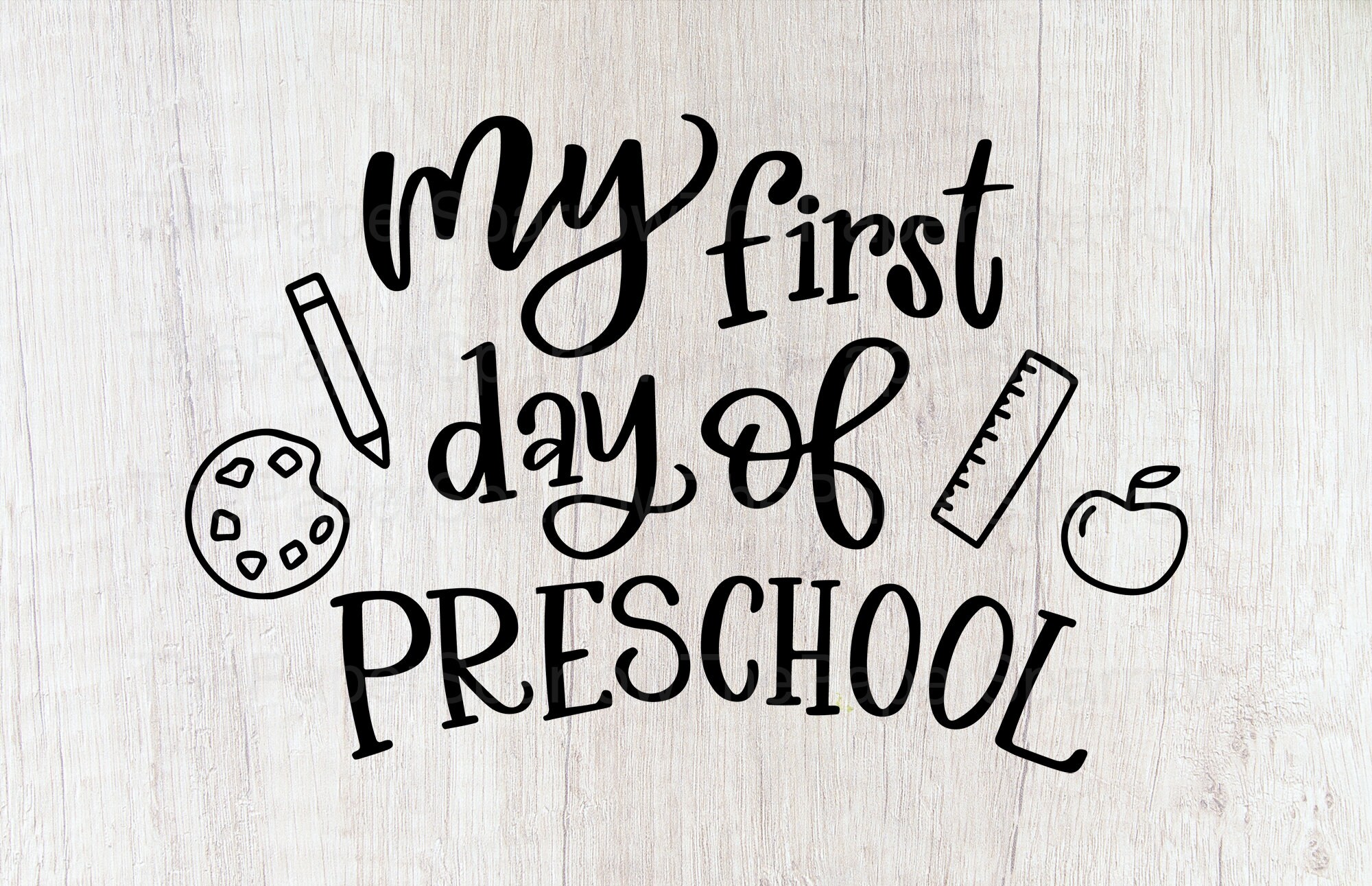 First Day of Preschool Svg My First Day of School T Shirt Etsy