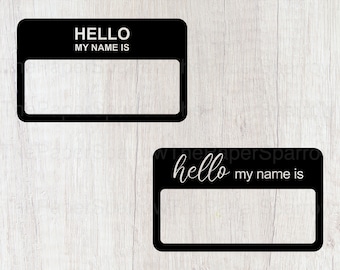 Hello My Name is Printable | Etsy