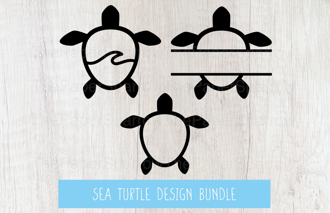 Sea turtle svg Turtle name tag svg Beach svg Turtle clip | Etsy