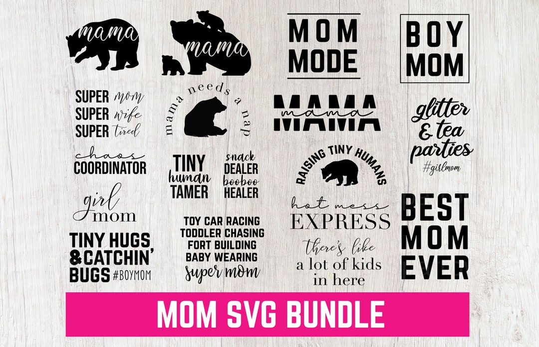 Mom Svg Cut File Designs for Cricut or Silhouette - Etsy