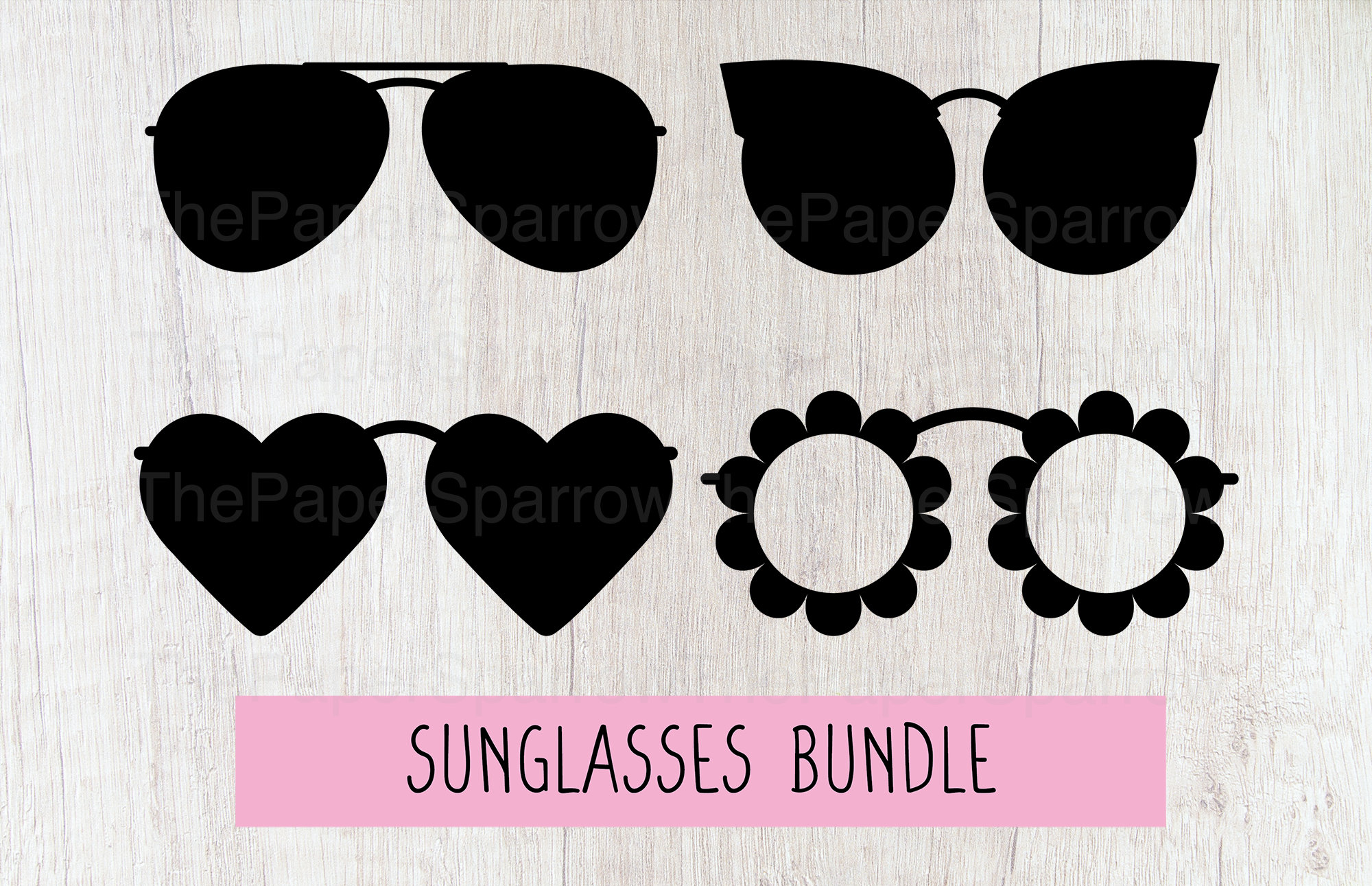 Sunglasses Svg Aviators Svg Heart Sunglasses Flower Etsy Finland