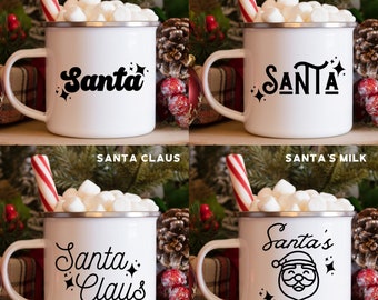 Milk for Santa, Santas Milk, Milk and Cookies, Milk for Santa Mug, Santa Christmas Mug, Hot Cocoa, Egg Nog, Milk Bottle
