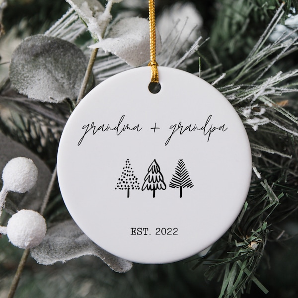 New Grandparents Ornament 2023 First time grandparent gift, Ornament for new grandma and grandpa gift for grandma gift for grandpa Christmas