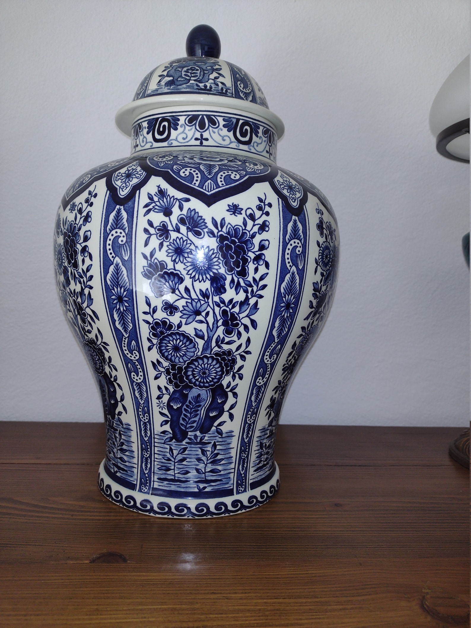 Vase mit Deckel Boch Royal Sphinx Delft Blau 36cm | Etsy