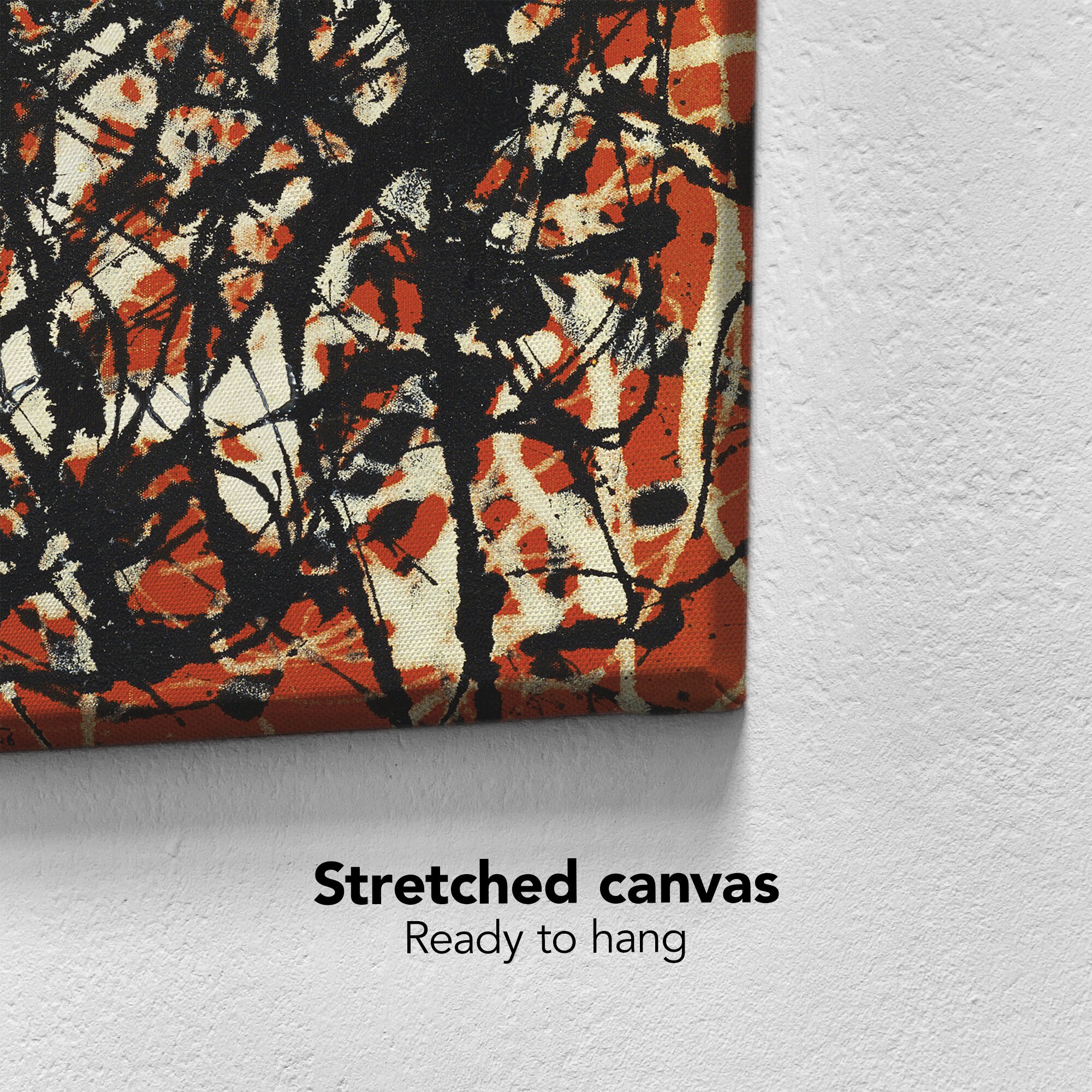 Jackson Pollock Free Form Abstract Canvas and Poster Print Etsy