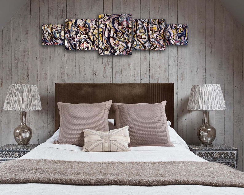 Jackson Pollock Mural 1943 Reproduction Canvas and Poster Etsy