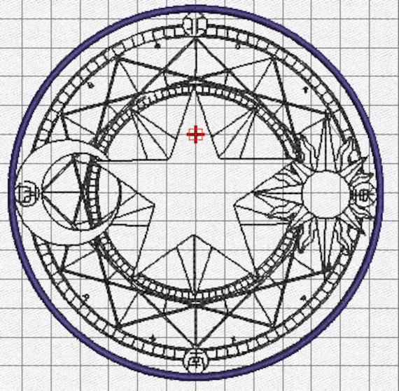 Set Sakura Card Captor Mahoujin Embroidery Pattern Design Etsy