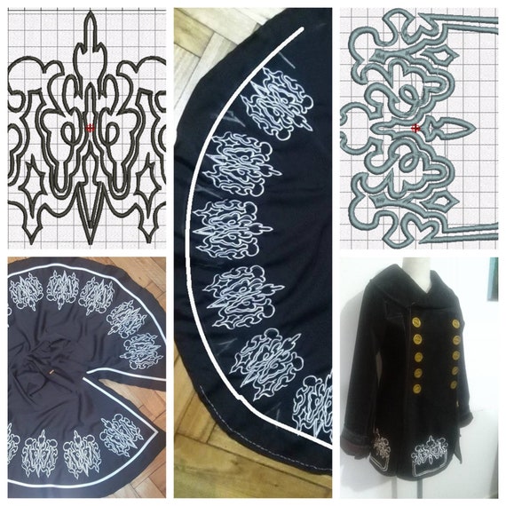 SET - 2B & 9S Nier Automata Cosplay Embroidery Pattern