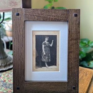 Heritage Standing Frame 8x10 | Fumed Quartersawn Oak | Mission Style | Statement Piece