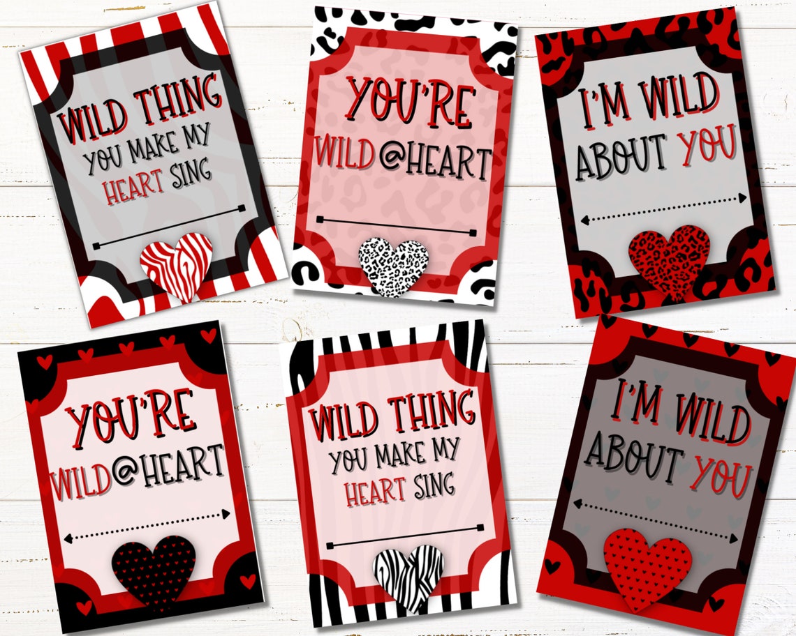 Teen Printable Valentines Cards Teen Class Valentines Kid's Valentines ...