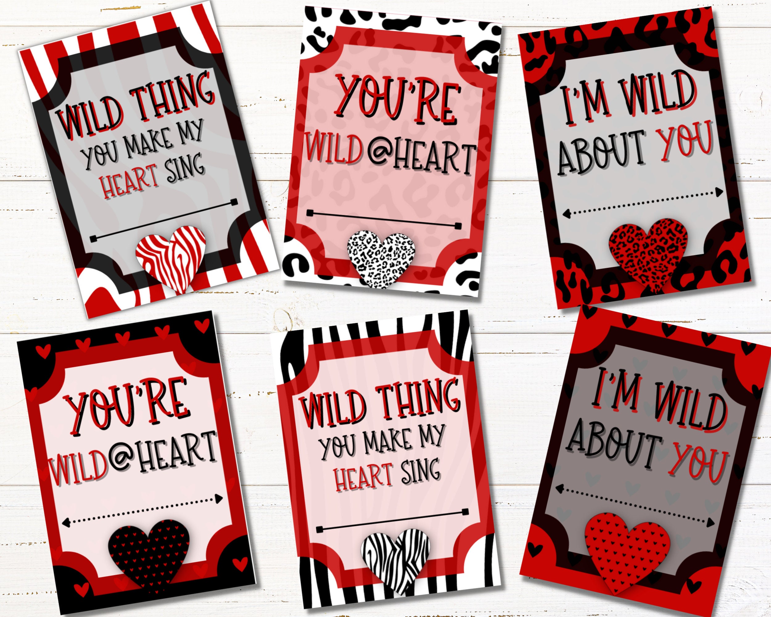 Teen Printable Valentines Cards Teen Class Valentines Kid's Valentines ...