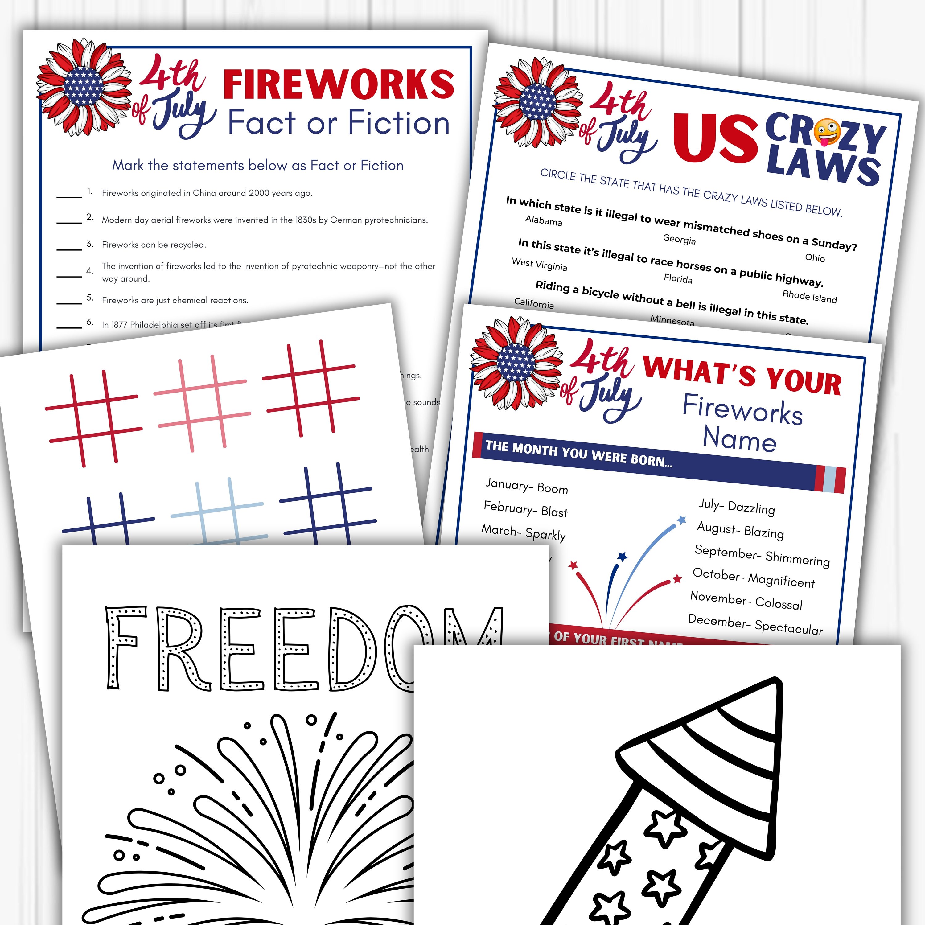 4th of July Games | July 4th Games | Patriotic Games | Independence Day ...