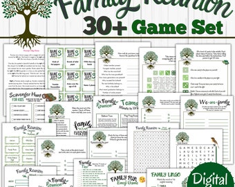 Family Reunion Games | Reunion Games | Family Reunion Games Bundle | Printable Reunion Games | Family Games and Activities | Reunion Ideas