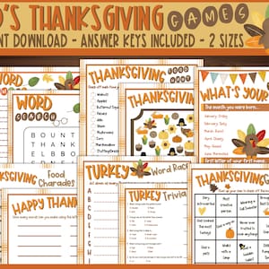 Thanksgiving Activity | Thanksgiving Activity Sheets | Thanksgiving Activity Kids | 12 Thanksgiving Activities for Kids | Printable Activity