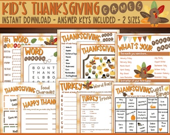 Thanksgiving Activity | Thanksgiving Activity Sheets | Thanksgiving Activity Kids | 12 Thanksgiving Activities for Kids | Printable Activity
