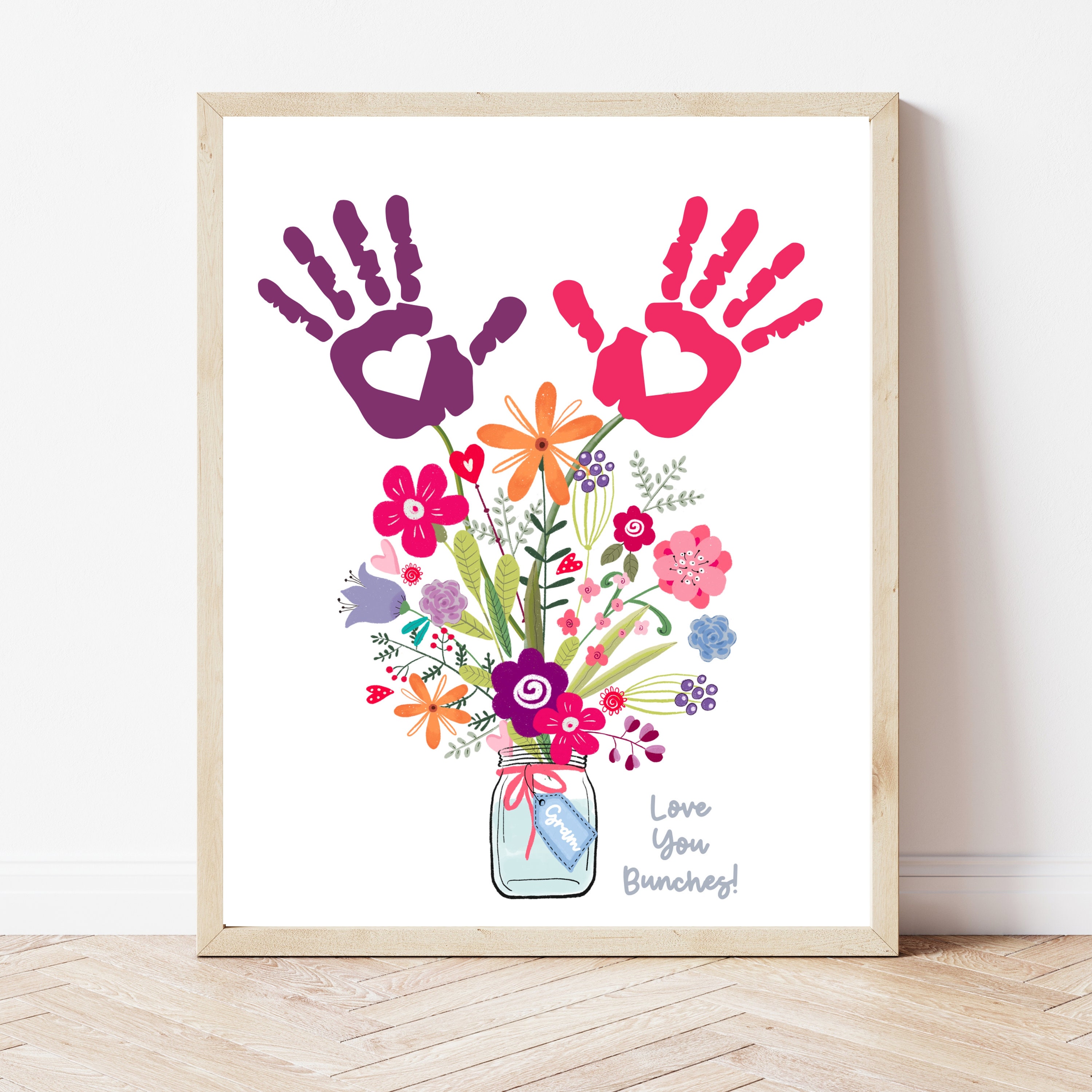 Handprint Flower Card Craft Ideas Toddler Handprint Mothers Day