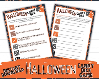Halloween Dice Game | Halloween Party | Halloween Candy | Halloween Activity | Kids | Halloween Games | Candy Dice Game | Trick or Treat